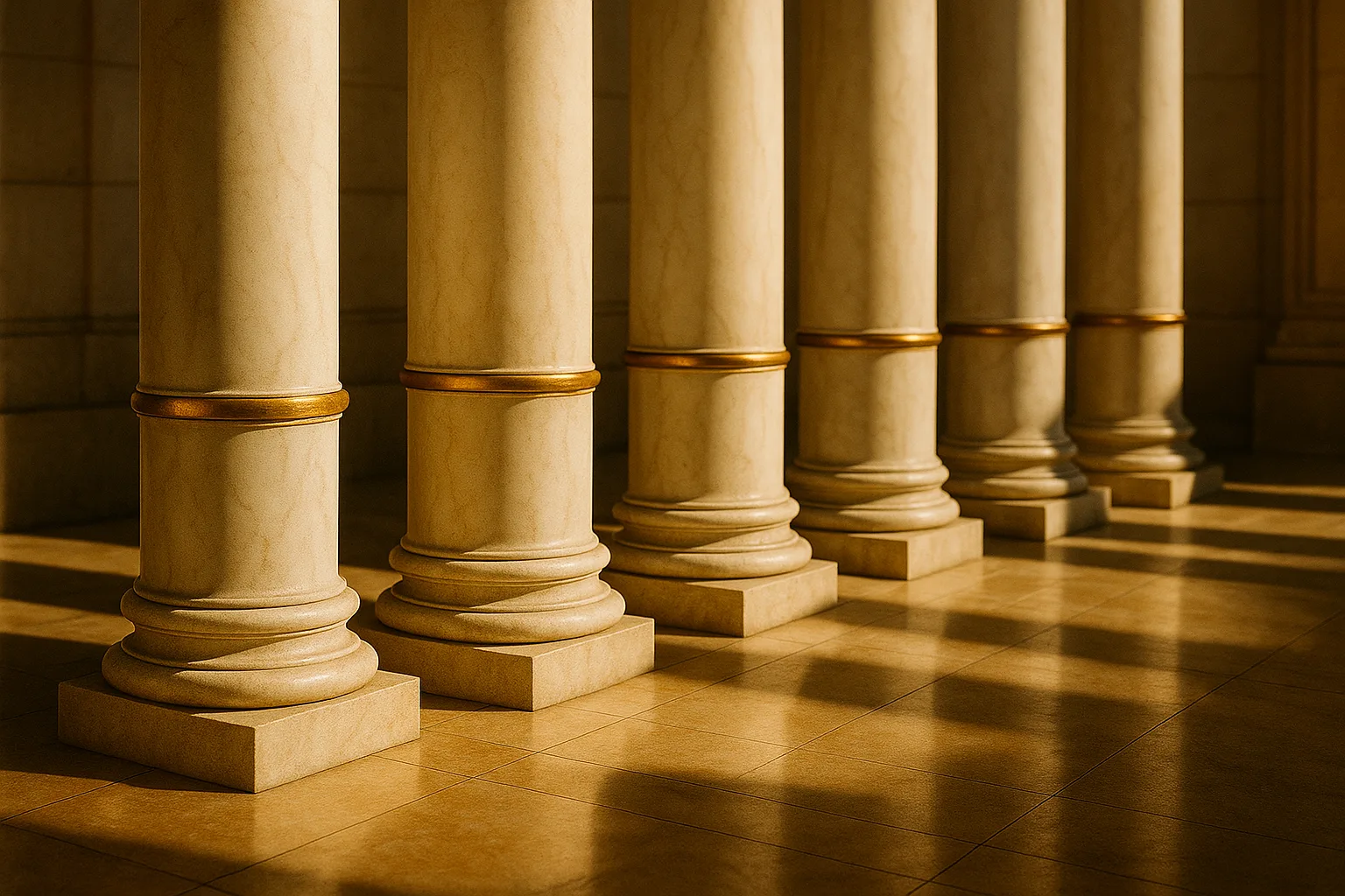 Seis áreas integradas de operação — fundação clássica